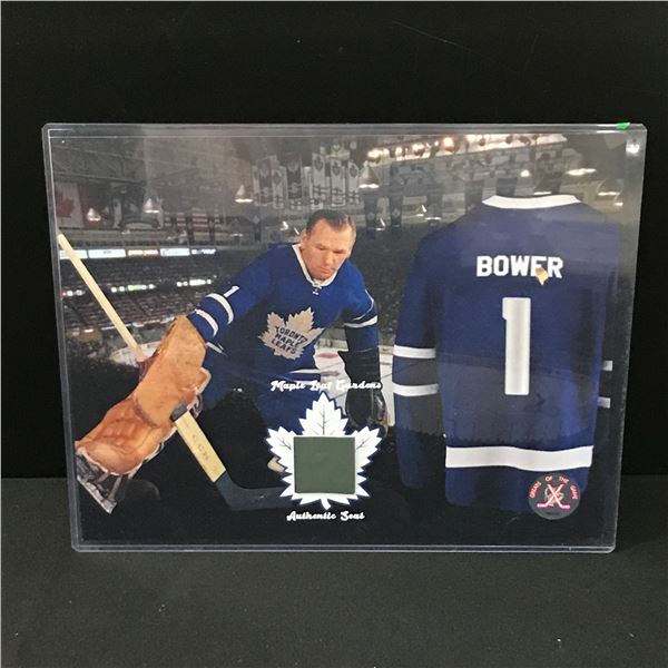 TORONTO MAPLE LEAFS GARDENS AUTHENTIC SEAT PIECE JOHNNY BOWER (IN THE GAME COA)