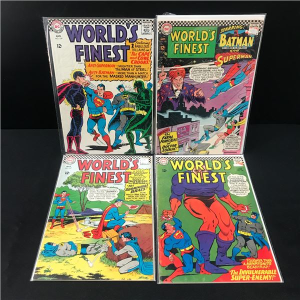 LOT OF 4 WORLD'S FINEST - DC COMICS  (HIGH GRADE SILVER AGE)