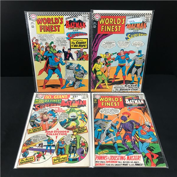 LOT OF 4 WORLD'S FINEST - DC COMICS  (HIGH GRADE SILVER AGE)