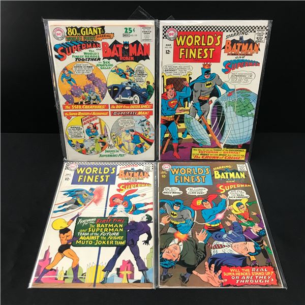 LOT OF 4 WORLD'S FINEST - DC COMICS  (HIGH GRADE SILVER AGE)