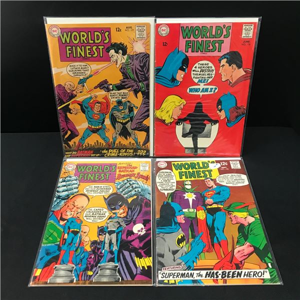 LOT OF 4 WORLD'S FINEST - DC COMICS  (HIGH GRADE SILVER AGE)