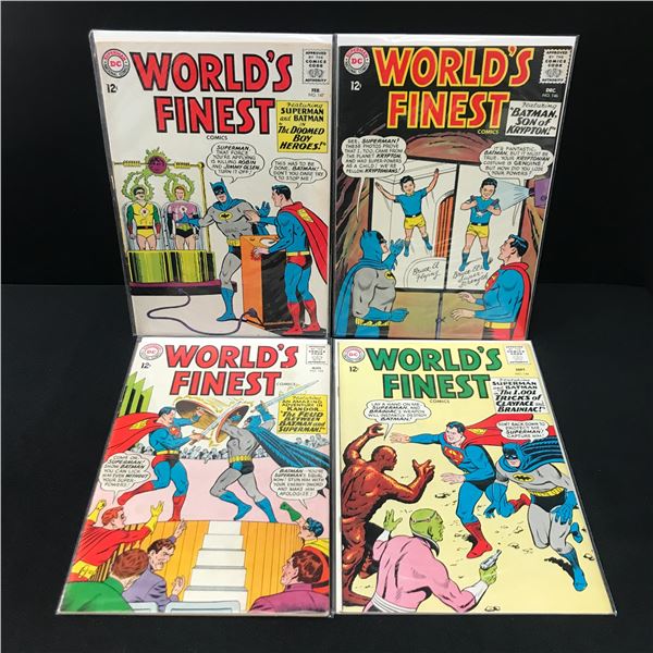 LOT OF 4 WORLD'S FINEST - DC COMICS  (HIGH GRADE SILVER AGE)