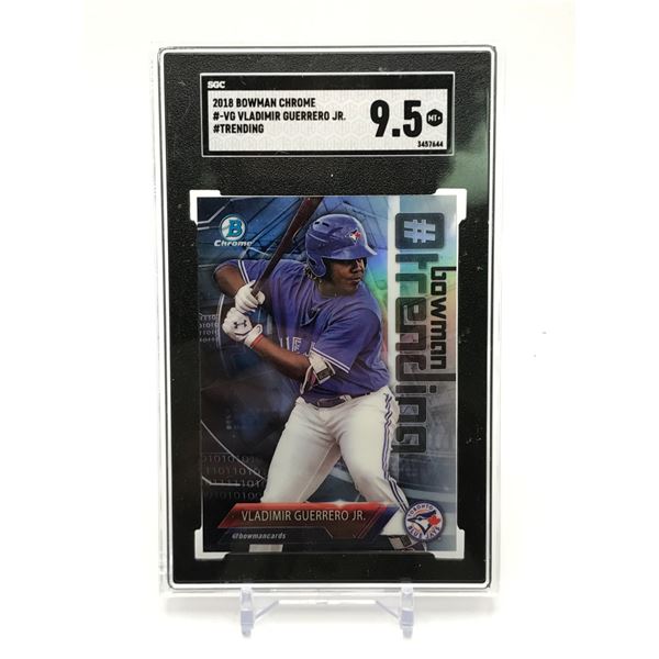 2018 BOWMAN CHROME VLADIMIR GUERRERO JR TRADING CARD - SGC GRADE 9.5