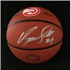 Image 1 : CLYDE DREXLER SIGNED ATLANTA HAWKS BASKETBALL (SCHWARTZ COA)