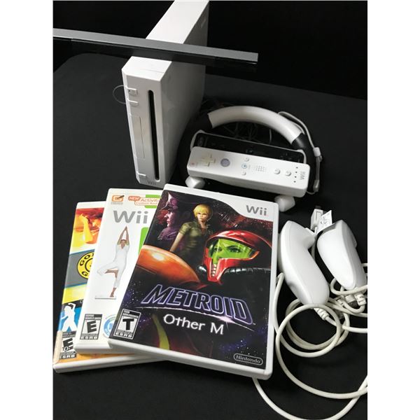 NINTENDO WII GAME SYSTEM COMPLETE WITH GAMES WORKING