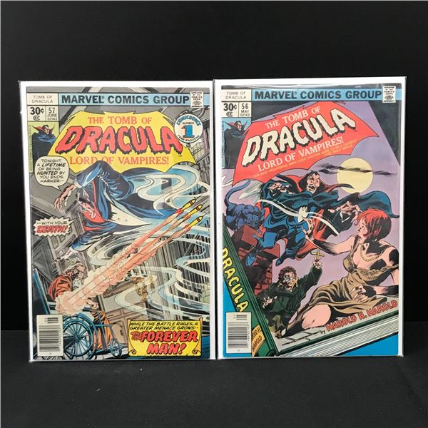 LOT OF 2 TOMB OF DRACULA COMICS - MARVEL COMICS