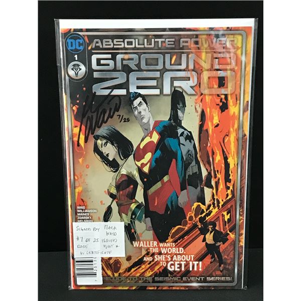 ABSOLUTE POWER GROUND ZERO #1 1 OF ONLY 25 COPIES WITH COA - DC COMICS