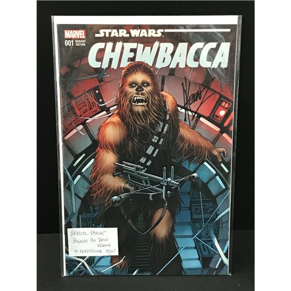 CHEWBACCA #1 AOD VARIANT SIGNED BY DALE KEOWN WITH COA - MARVEL COMICS