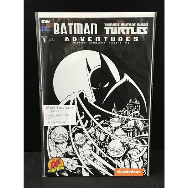 BATMAN TEENAGE MUTANT NINJA TURTLE ADVENTURES #1 WITH CERTIFICATE - DC COMICS