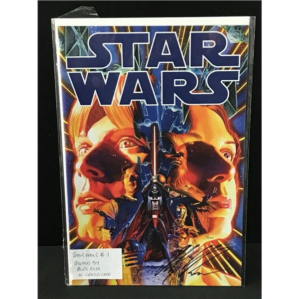 STAR WARS #1 SIGNED BY ALEX ROSS WITH CERTIFICATE