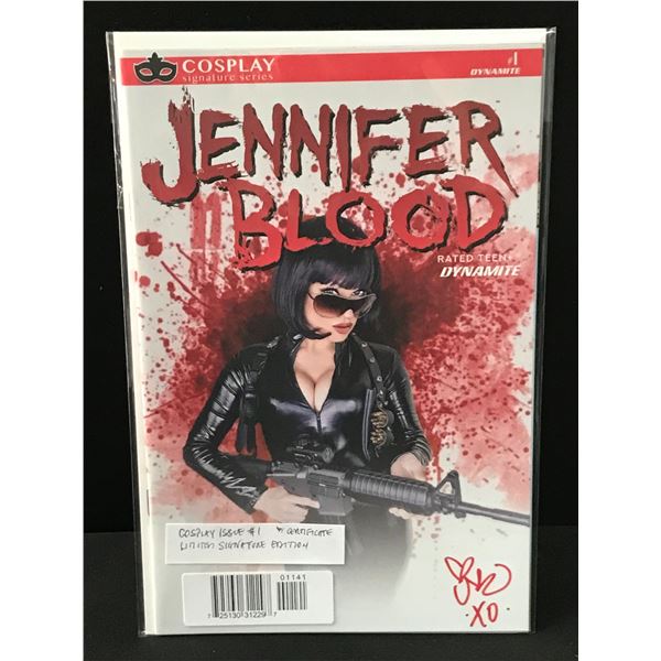 JENNIFER BLOOD #1 COSPLAY ISSUE LIMITED SIGNED EDITION WITH CERTIFICATE - DYNAMITE COMICS