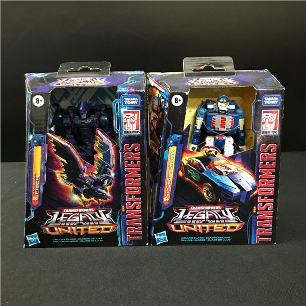 LOT OF 2 LEGENDS UNITED TRANSFORMERS ACTION FIGURES IN BOXES