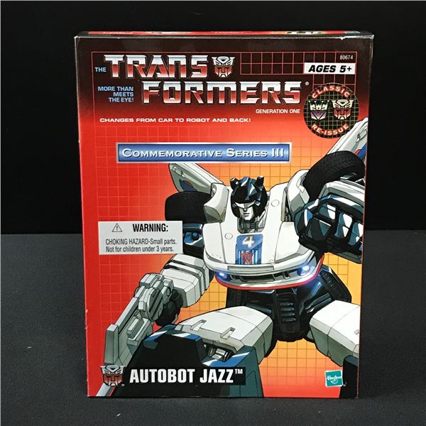 TRANSFORMER COMMEMORATIVE SERIES II AUTOBOT JAZZ IN BOX