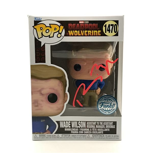 RYAN REYNOLDS SIGNED WADE WILSON FUNKO POP - KB COA