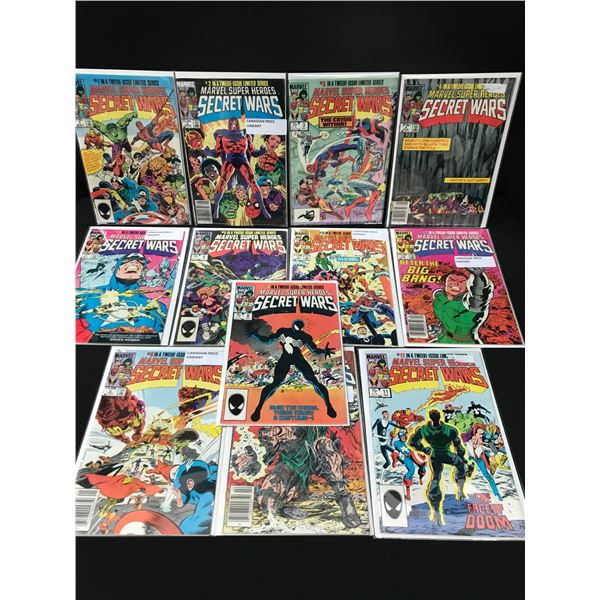 LOT OF 12 SECRET WARS COMICS - MARVEL COMICS