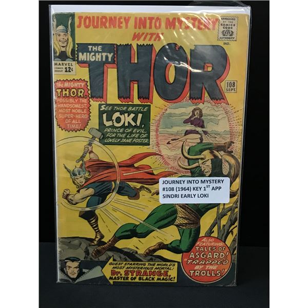 THE MIGHTY THOR #108 1ST APPEARANCE OF SINDRI EARLY LOKI - MARVEL COMICS