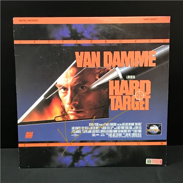 JEAN CLAUDE VAN DAMME SIGEND HARD TARGET LASER DISC (CELEBRITY AUTHENTICS COA)