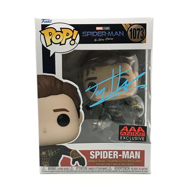 TOM HOLLAND SIGNED SPIDER-MAN FUNKO POP - KB COA