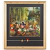 Image 1 : "Mickey and Minnie Mouse Halloween" by Thomas Kinkade Custom Framed Art Print Display
