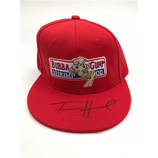 TOM HANKS SIGNED BUBBA SHRIMP HAT - KB COA