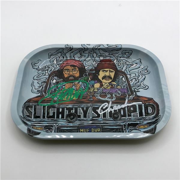CHEECH AND CHONG SIGNED ASH TRAY - KB COA