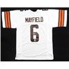 Image 1 : BAKER MAYFIELD SIGNED FOOTBALL JERSEY - JSA COA