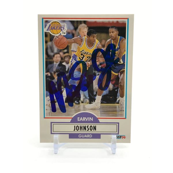 EARVIN JOHNSON JR SIGNED TRADING CARD