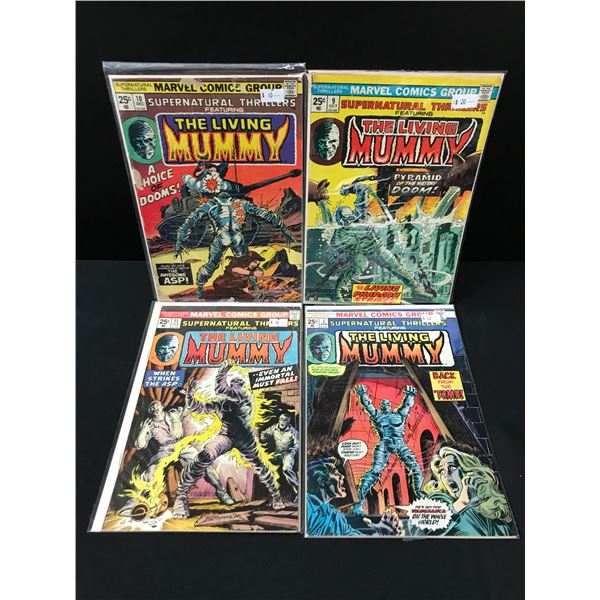 LOT OF 4 THE LIVING MUMMY COMICS - MARVEL COMICS