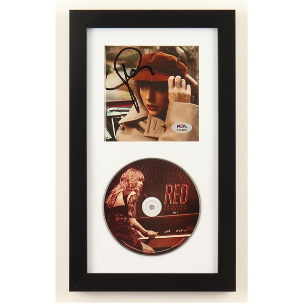 TAYLOR SWIFT SIGNED CD SLEEVE PRESENTION PIECE - JSA COA