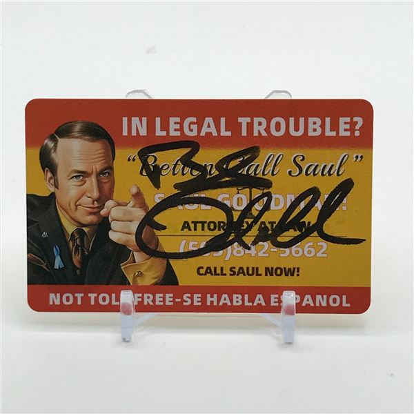 BOB ODENKIRK SIGNED SAUL BUSINESS CARD - KB COA