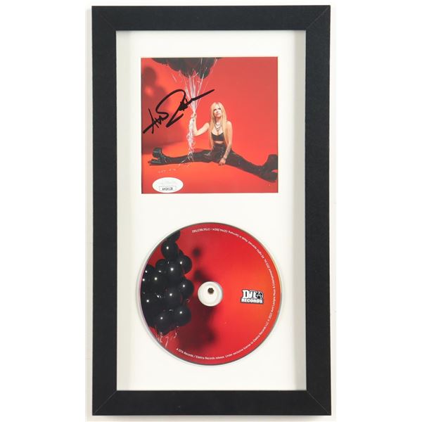 AVRIL LAVIGNE SIGNED CD SLEEVE PRESENTATION PIECE - JSA COA