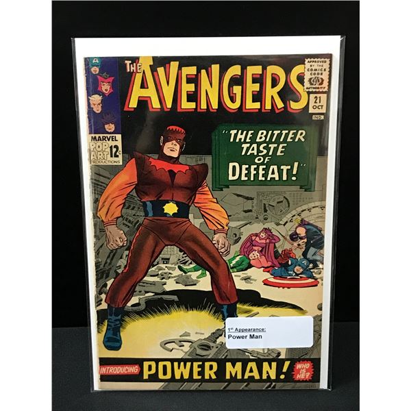 THE AVENGERS #21 1ST APPEARANCE OF POWER MAN - MARVEL COMICS