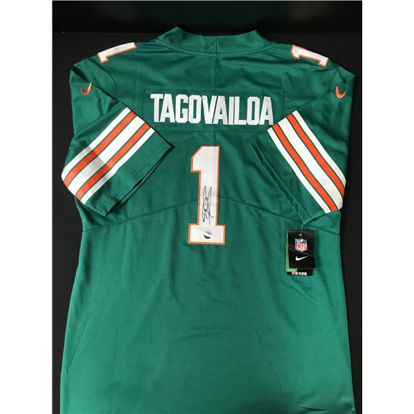 TUA TAGOVAILOA SIGNED FOOTBALL JERSEY - KB COA