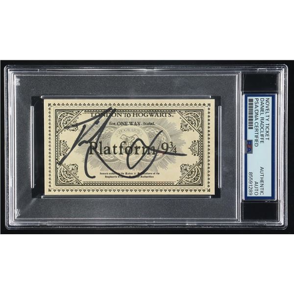 DANIEL RADCLIFFE SIGNED NOVELTY TICKET - PSA COA