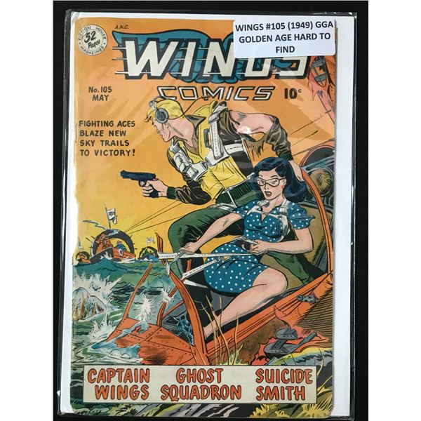 WINGS COMICS #105 - FICTION HOUSE