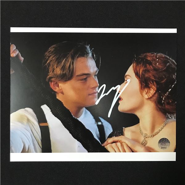 LEONARDO DI CAPRIO SIGNED TITANIC 8X10 - KB COA