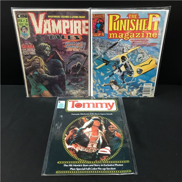 LOT OF 3 COMICS - MARVEL AND CHARLTON COMICS