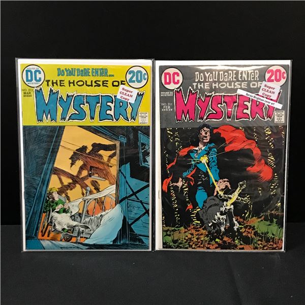 LOT OF 2 HOUSE OF MYSTERY COMICS #211-212 - DC COMICS