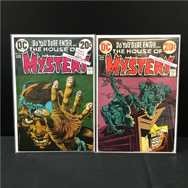 LOT OF 2 HOUSE OF MYSTERY COMICS #213-214 - DC COMICS