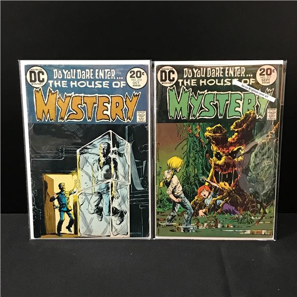 LOT OF 2 HOUSE OF MYSTERY COMICS #217-218 - DC COMICS