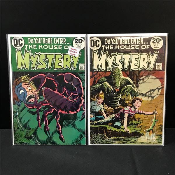 LOT OF 2 HOUSE OF MYSTERY COMICS #219-220 - DC COMICS