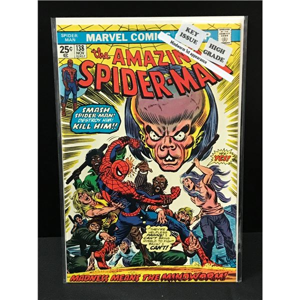 THE AMAZING SPIDERMAN #139 1ST APPEARANCE OF MINDWORM - MARVEL COMICS
