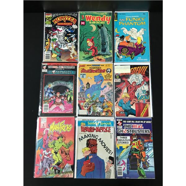 LOT OF 9 COMICS