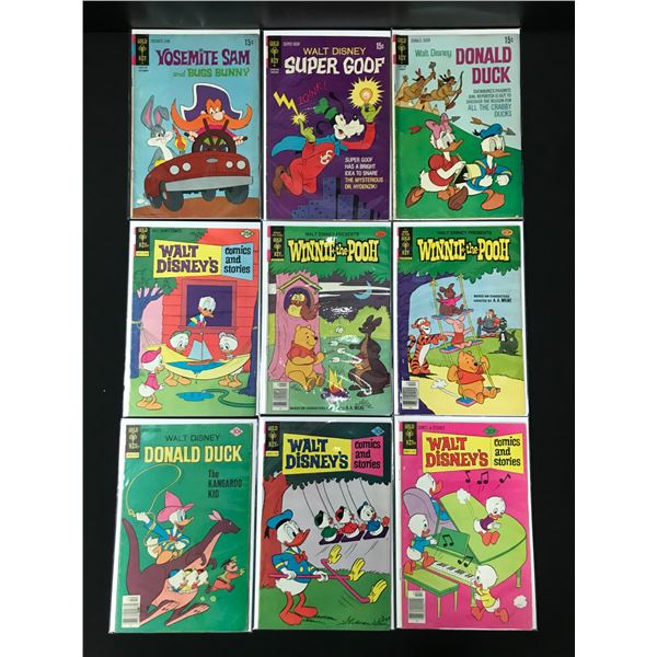 LOT OF 9 DISNEY COMICS