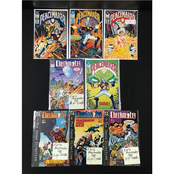 LOT OF 8 COMICS INCLUDING PEACEMAKER - DC COMICS