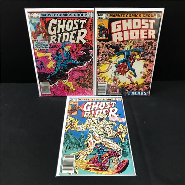 LOT OF 3 GHOST RIDER COMICS - MARVEL COMICS