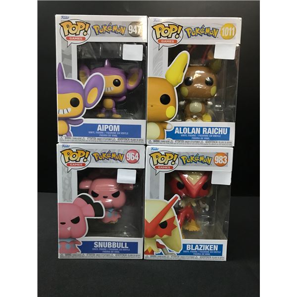LOT OF 4 POKEMON FUNKO POPS