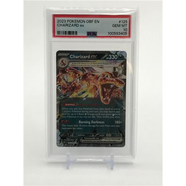 Charizard EX 2023 Pokemon Scarlet and Violet Ruler of the Black Flame Japanese #066 CGC Grade 10