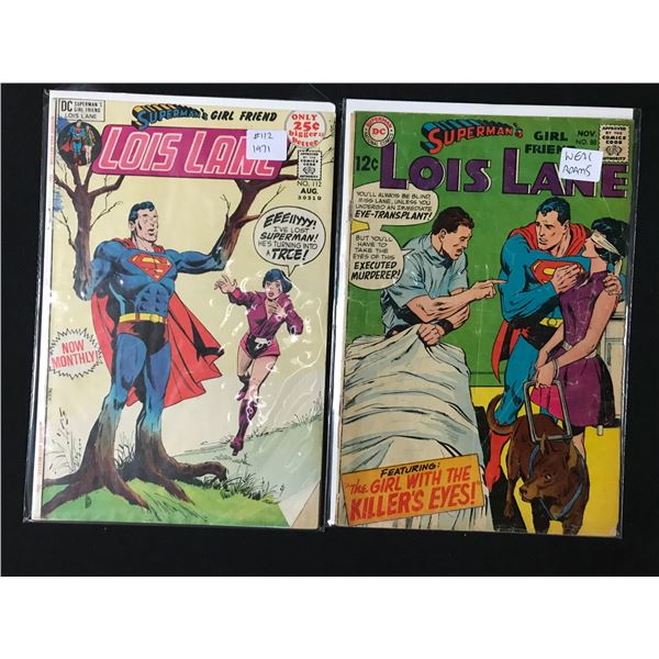 LOT OF 2 SUPERMAN'S GIRLFRIEND LOIS LANE COMICS - DC COMICS