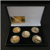 Image 1 : LOT OF 5 KEY AMERICAN EVENT COINS IN COMMEMORATIVE CASE